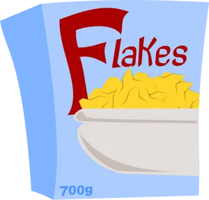 Flakes Cereal Box Graphic PNG Image