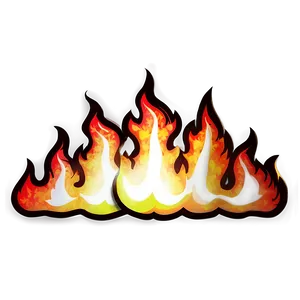 Flame Border Illustration Png Dgm55 PNG Image