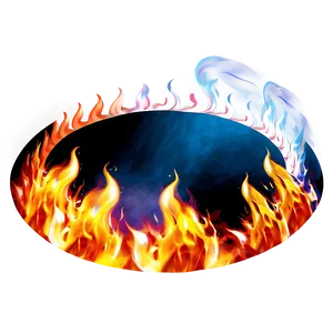 Flame Circle Visual Png Kci PNG Image