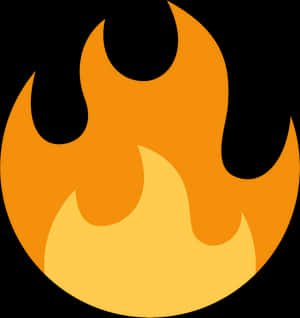 Flame Emoji Graphic PNG image with transparent background