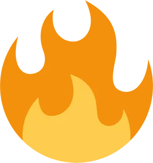 Flame Emoji Graphic PNG Image