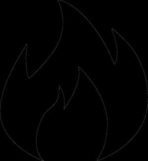 Flame Silhouette Graphic PNG image with transparent background