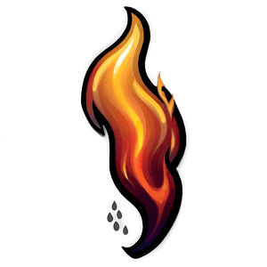 Flame Sticker PNG msq68 PNG
