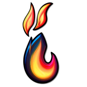 Flame Sticker PNG uxd PNG