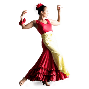 Flamenco Dancer in Action PNG 06112024 PNG image with transparent background