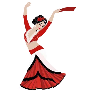 Flamenco Dancer In Action Png 26 PNG Image