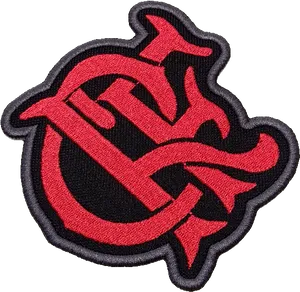 Flamengo Logo Embroidered Patch PNG Image