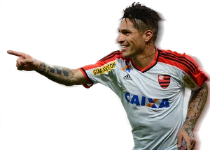 Flamengo Player Celebrating Victory PNG Image