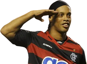 Flamengo Player Salute PNG Image