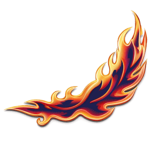 Flames Border Design PNG ovx74 PNG
