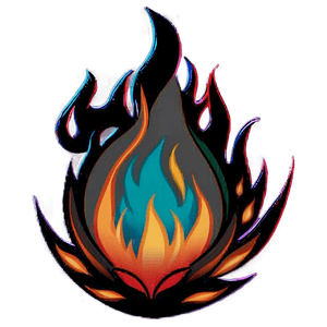 Flames Silhouette PNG pvt PNG