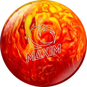 Flaming Bowling Ball Maxim PNG Image