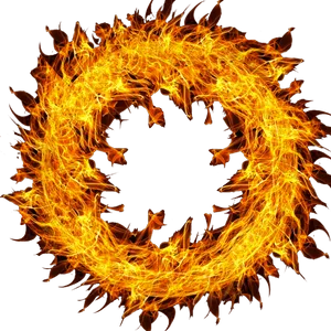 Flaming_ Circle_ Abstract PNG Image