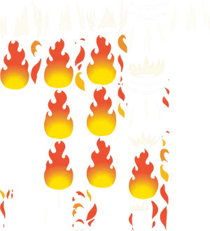 Flaming_ Meteors_ Pattern PNG Image