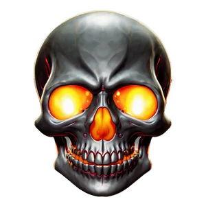 Flaming Skull Fantasy Png Wwu PNG Image