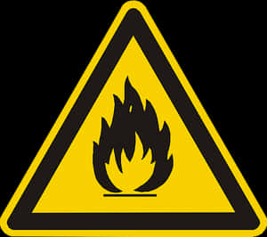 Flammable Hazard Sign PNG