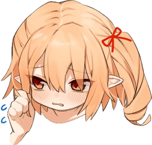 Flandre Embarrassed Discord Emoji - Anime Discord Sip Emojis PNG image with transparent background