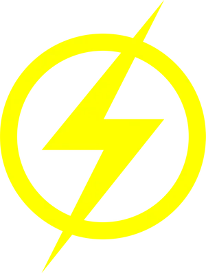 Flash Symbol Yellow Lightning Bolt PNG Image