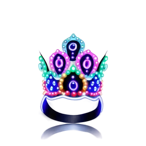 Flashing Neon Crown Png 06272024 PNG Image