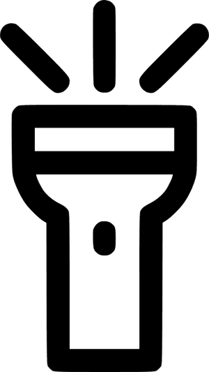Transparent Flashlight Clip Art - Flashlight Round Icon, HD Png Download PNG image with transparent background