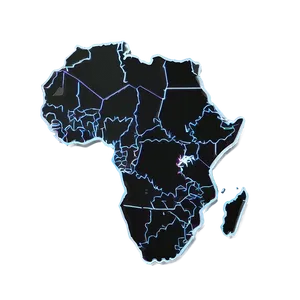 Flat Africa Outline Png Cxq PNG Image