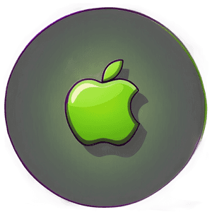 Flat Design Apple Logo PNG 91 PNG image with transparent background