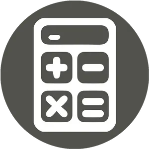 Flat Design Calculator Icon PNG Image