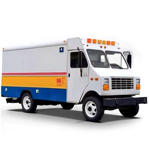 Flat Design Mail Truck Png 57 PNG Image