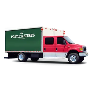 Flat Design Mail Truck Png Atn PNG Image