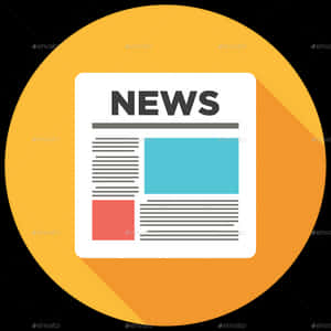 Flat Design Newspaper Icon PNG