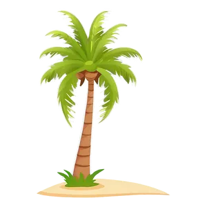 Flat Design Palm Tree Emoji Png 25 PNG Image