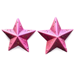 Flat Pink Stars Png 5 PNG Image