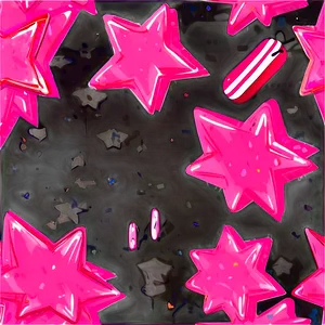 Flat Pink Stars Png 84 PNG Image