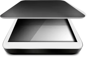 Flatbed Scanner Top View PNG Image