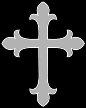 Fleurdelis Cross Graphic PNG image with transparent background