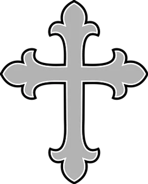 Fleurdelis Cross Graphic PNG Image