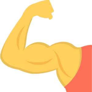 Art - Strong Arm Emoji Transparent, HD Png Download PNG