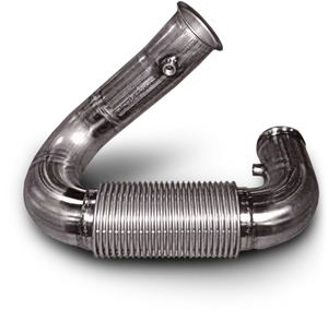 Flexible Metal Pipe Component PNG Image