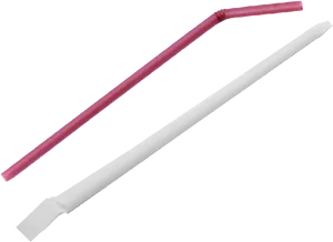 Flexible Plastic Straws PNG Image