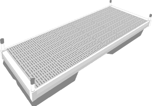Floating Dock Rendering PNG with transparent background