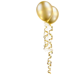 Floating Gold Balloon Png Kkw PNG Image