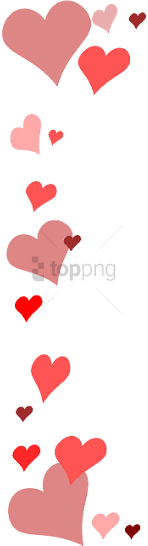 Free Png Download Red Heart Border Transparent Png - Transparent Background Heart Border, Png Download PNG