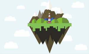 Floating_ Island_with_ Lighthouse.jpg PNG with transparent background
