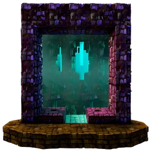 Floating Nether Portal Png 06212024 PNG Image