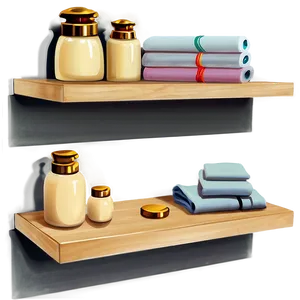 Floating Shelves For Bathroom Png Wuw PNG Image