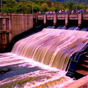 Floodgate Release At Dam Png 4 PNG Image