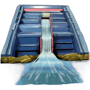 Floodgate Release At Dam Png 64 PNG Image