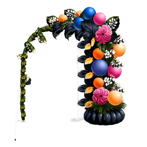 Floral and Balloon Arch Combo PNG 06212024 PNG