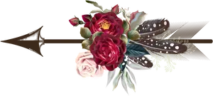 Floral Arrow Design.png PNG Image