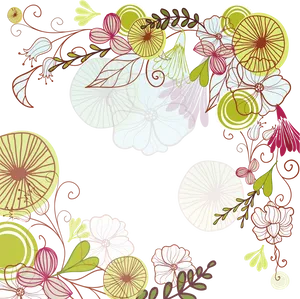 Floral_ Artistic_ Border_ Design PNG Image